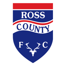 Logo du Ross County Football Club, parfait pour les vêtements et accessoires de bébé sur bebe-prenom.com.