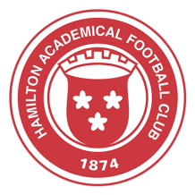 Logo du Hamilton Academical Football Club, parfait pour des articles pour bébé comme bodys et bavoirs sur bebe-prenom.com.