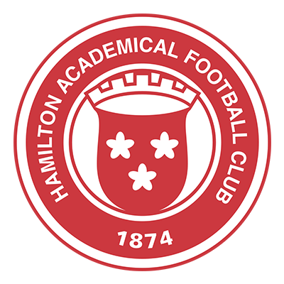 Logo du Hamilton Academical Football Club, parfait pour des articles pour bébé comme bodys et bavoirs sur bebe-prenom.com.