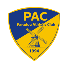 Logo du Paradou Athletic Club, idéal pour les accessoires de bébé. Découvrez notre collection sur bebe-prenom.com.