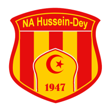 Un logo coloré pour le club Nasr athletic Hussein Dey, parfait pour personnaliser les accessoires de bébé sur bebe-prenom.com.
