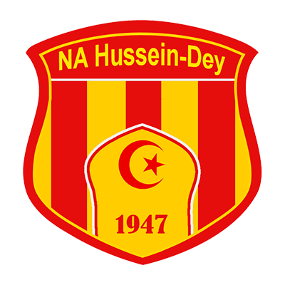 Un logo coloré pour le club Nasr athletic Hussein Dey, parfait pour personnaliser les accessoires de bébé sur bebe-prenom.com.