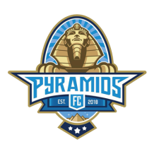 Logo Pyramids FC, idéal pour personnaliser les articles de bébé. Découvrez nos tétines et accessoires sur bebe-prenom.com.