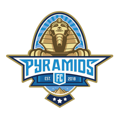 Logo Pyramids FC, idéal pour personnaliser les articles de bébé. Découvrez nos tétines et accessoires sur bebe-prenom.com.