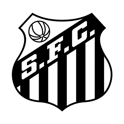 Logo Santos Futebol Clube, idéal pour des articles bébé. Parfait pour les futurs petits supporters ! Sur bebe-prenom.com.