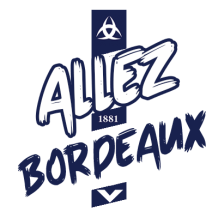 Tétine Girondins de Bordeaux, idéale pour apporter du style à chaque moment de bébé. Disponible sur bebe-prenom.com.