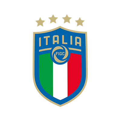 Logo de l\'équipe nationale de football d\'Italie, parfait pour des articles pour bébé sur bebe-prenom.com.