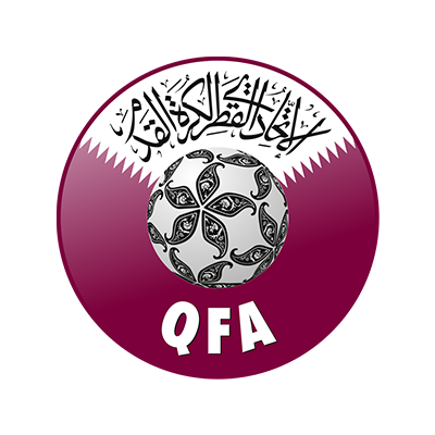 Logo de l\'équipe nationale du Qatar pour les articles pour bébé sur bebe-prenom.com. Parfait pour les petits fans de football.