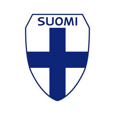 Logo de l\'équipe nationale de football de Finlande, parfait pour les articles pour bébé sur bebe-prenom.com.