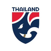 Logo de l\'équipe nationale de football de Thaïlande, idéal pour personnaliser des articles pour bébé sur bebe-prenom.com.