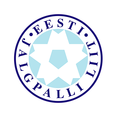 Logo de l\'équipe nationale de football d\'Estonie, idéal pour les articles pour bébé sur bebe-prenom.com.