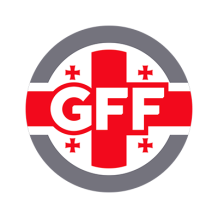 Logo de l\'équipe nationale de football de Géorgie, idéal pour personnaliser les articles pour bébé. Découvrez nos créations sur