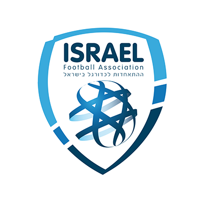 Logo de l\'équipe nationale de football d\'Israël, idéal pour des articles pour bébés sur bebe-prenom.com.