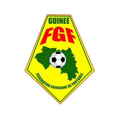 Logo de l\'équipe nationale de football de Guinée, idéal pour les articles pour bébé sur bebe-prenom.com.
